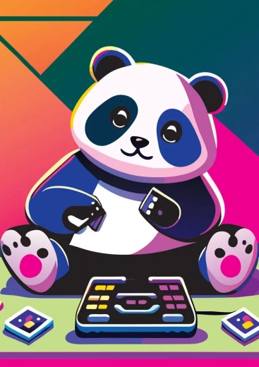 Vidám panda puzzle 1000 darabbal