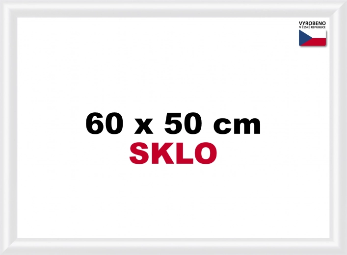 Műanyag keret puzzle-hoz 60x50 cm fehér