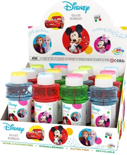 DISNEY buborékfújó 300 ml játékkal a kupakban