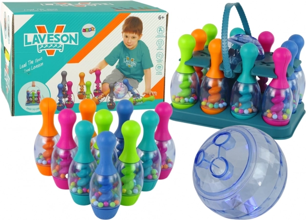 Világító golyós arcade bowling játék