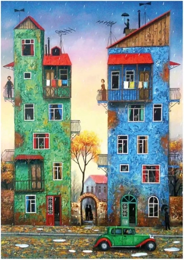 Puzzle Őszi eső 1000 darabbal