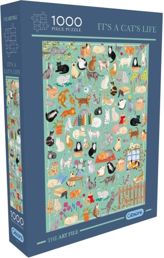 Gibsons puzzle The Art File: Macskaélet 1000 darab