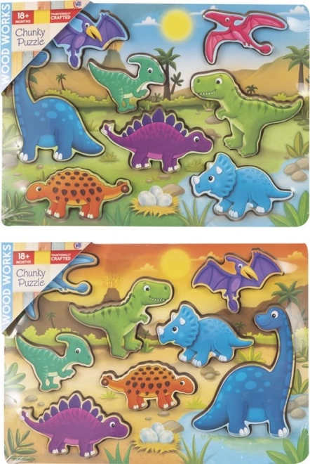 Fa betétes dinoszauruszok