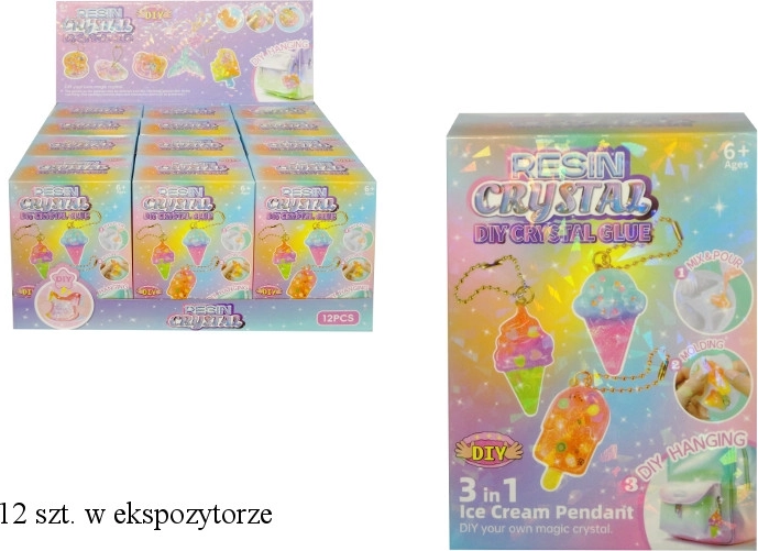 Kreatív készlet gyantából készült zselés medálok készítéséhez