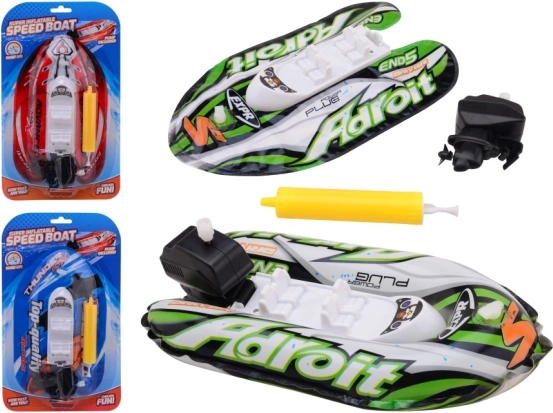 Felfújható csónak felhúzható motorral