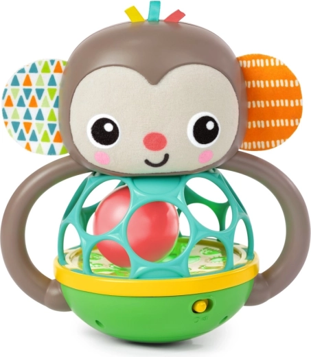 Multiszenzoros játék OBALL Grab & Giggle Monkey 6 hónapos kortól