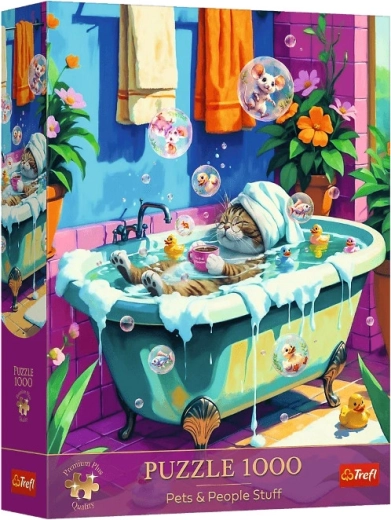 Puzzle 1000 Premium Plus – miau, relax, ismételd