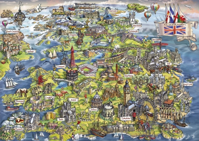Puzzle Csodálatos Britannia 1000 darab