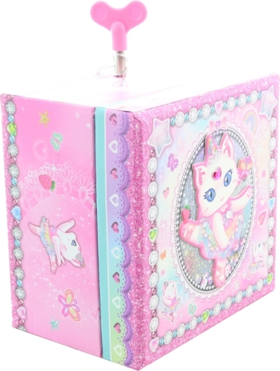 Táncoló cica és zenei mechanizmus