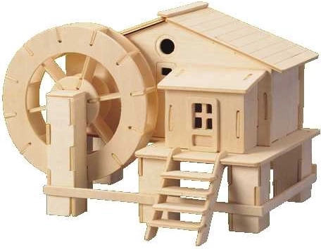 Fából készült 3D puzzle Vízimalom