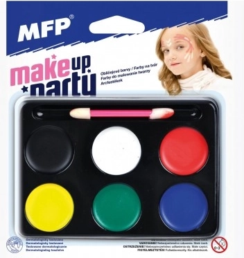 MFP Make-up Party arcfesték 6 szín ecsettel