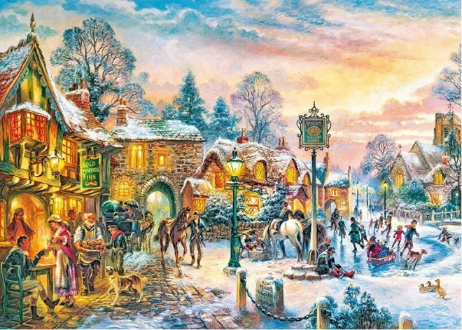 CHERRY PAZZI puzzle Alkonyat télen 1000 darab