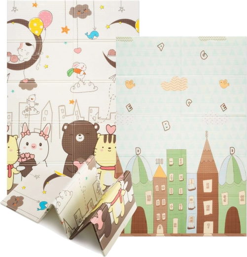 Kétoldalas dizájn oktató jellegű motívumokkal