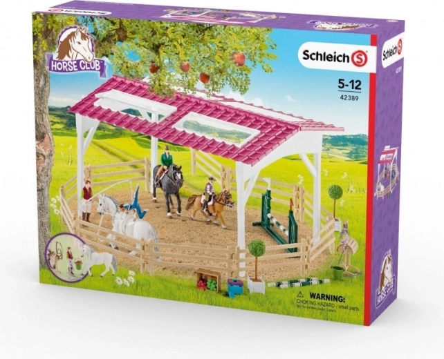 Lovas iskola lovakkal és lovasokkal SCHLEICH Horse Club