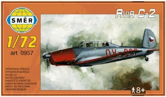 Směr Avia C-2 repülőgépmodell 1:72 – műanyag makett
