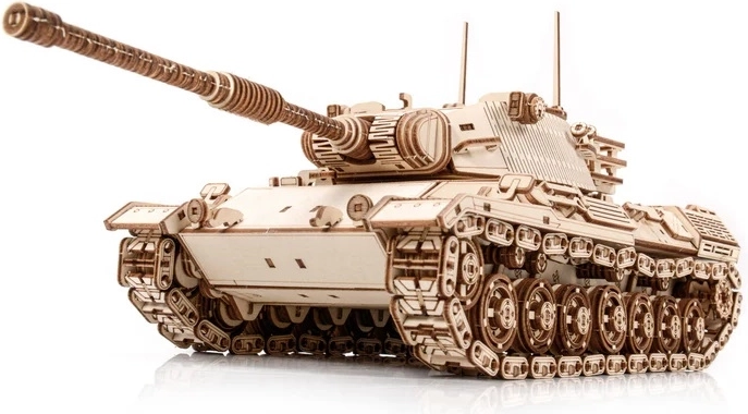 Valósághű fa Leopard 1 harckocsimodell