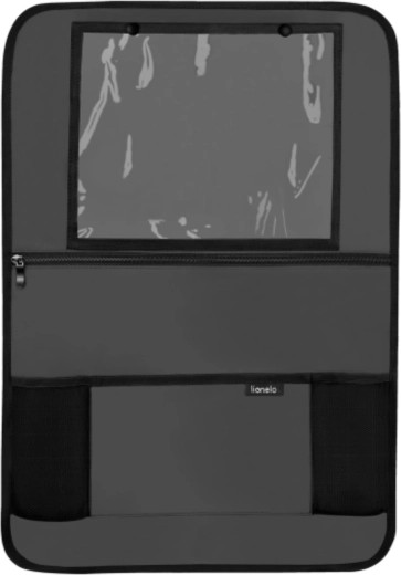 Lionelo autós ülés háttámla rendező tablettartóval, szürke