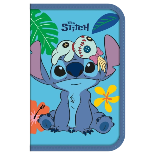 Lilo és Stitch töltött iskolai tolltartó, kék
