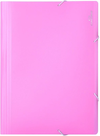 Gumis A4-es iratrendező, 13 rekesszel, pasztell rózsaszín