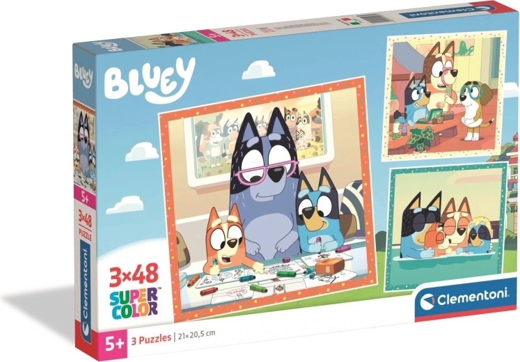 BLUEY puzzle 3×48 darab