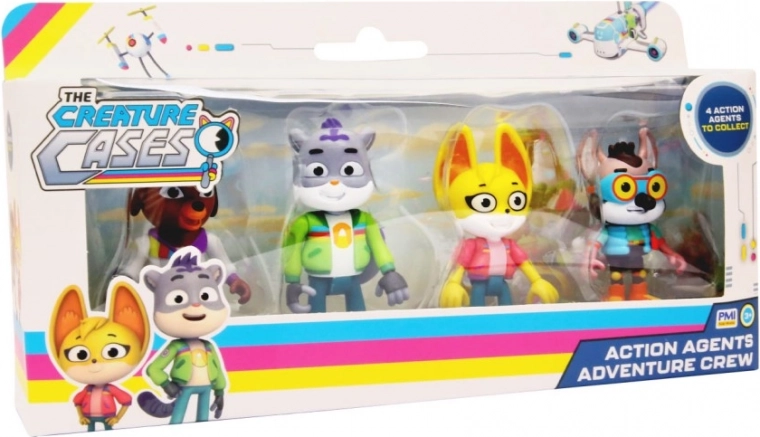 Állatos esetek figura szett – 4 db