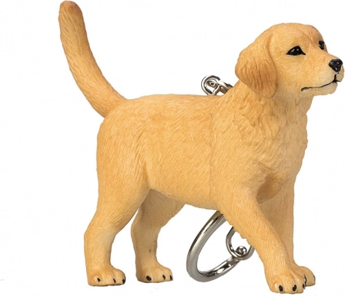 Arany retriever formájú kulcstartó