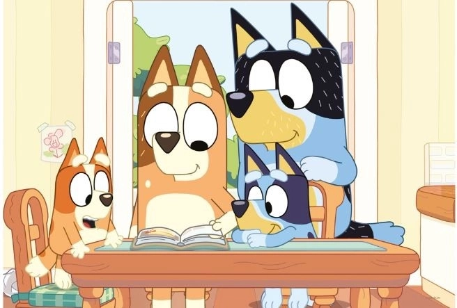 Kedvelt motívum a Bluey sorozatból