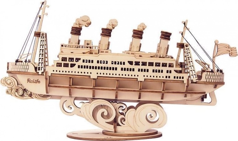 RoboTime fa 3D puzzle Óceánjáró gőzhajó