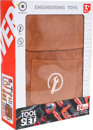 Gyermek szerszámkészlet válltáskával, 24 darab