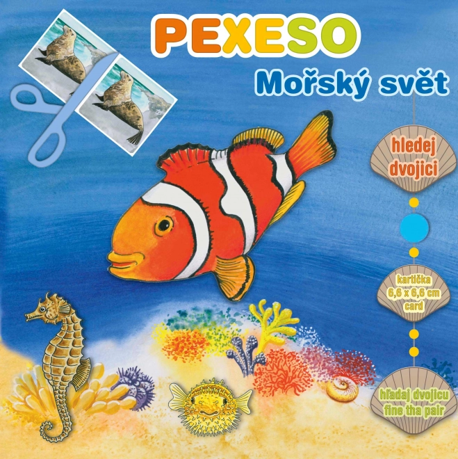 Tengeri Világ Pexeso nagy kártyákkal