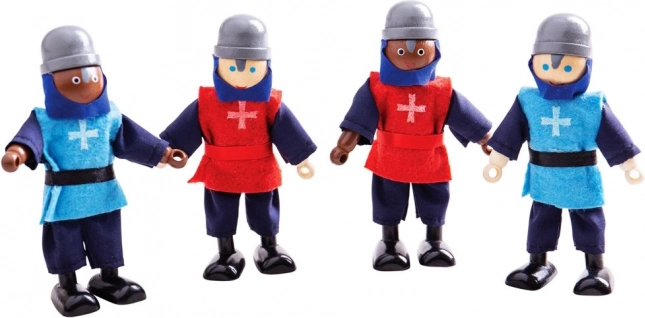 Bigjigs Toys középkori lovagok – fa figurák készlete