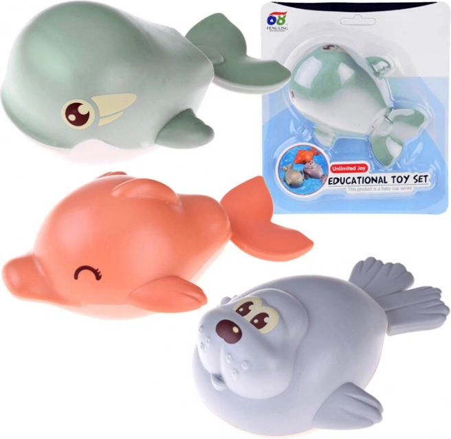 Felhúzható úszó fürdőjátékok - Delfin, Bálna, Fóka