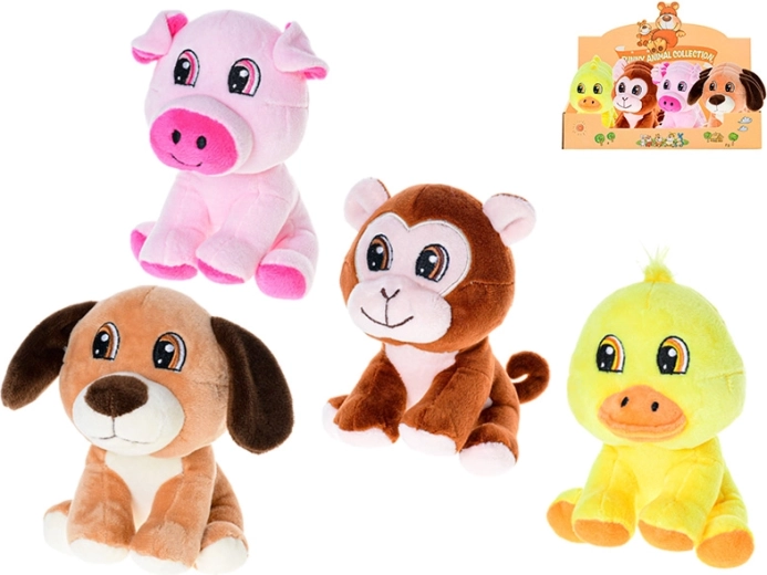 14 cm-es plüssállatka csecsemőknek és gyerekeknek