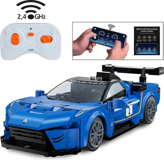 CaDA Maserati GT2 távirányítós építőkészlet 1:20, kék