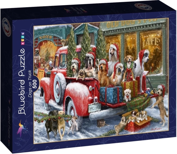Bluebird puzzle Kutyák a teherautóban 500 darab