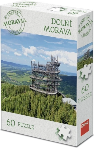 Dino puzzle turisztikai kiadás Morvaország: Dolní Morava 60 darabos