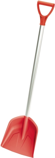 Gyerek lapát fém nyéllel, korallszínű