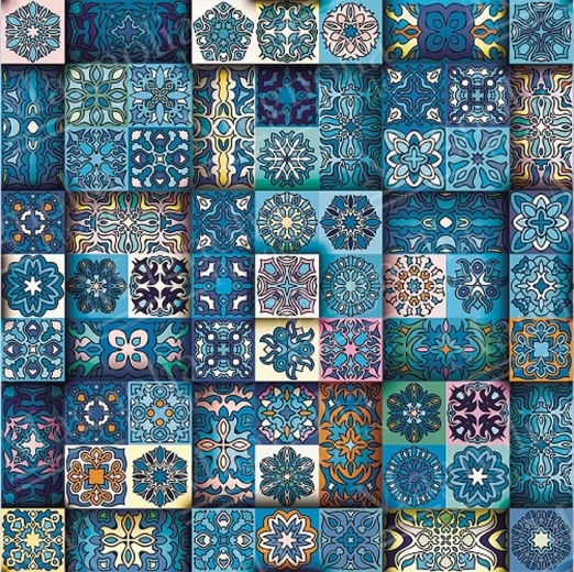 Retro mintás puzzle 1023 darabbal MAGNOLIA