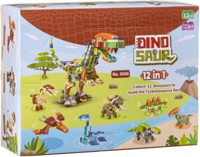 Konstrukciós Készlet Dinoszaurusz 12 az 1-ben