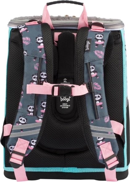 Ergonomikus iskolatáska állítható hátpanellel