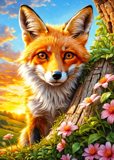 Kíváncsi róka puzzle 1000 darabos