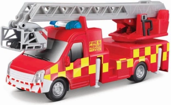 Tűzoltóautó létrával Bburago 1:43