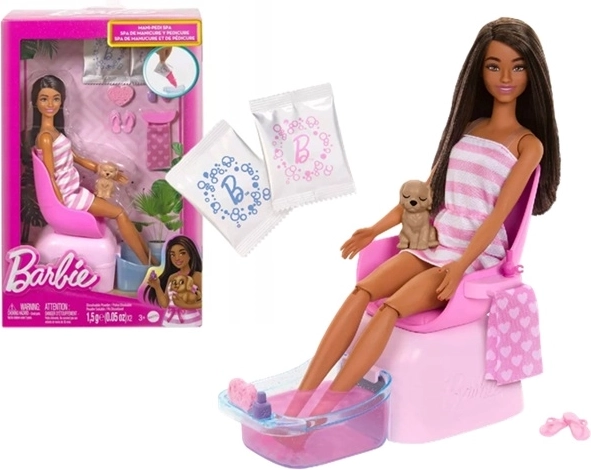 Barbie mani/pedi spa készlet kiegészítőkkel