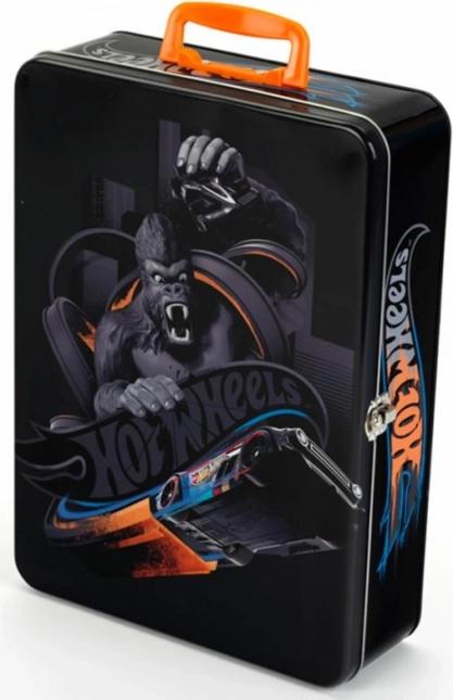 Fém bőrönd 50 kisautóhoz HOT WHEELS