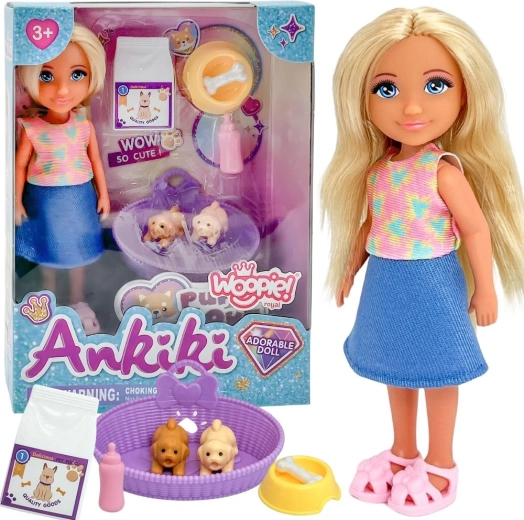 WOOPIE Royal Ankiki baba kiskutyákkal és kiegészítőkkel