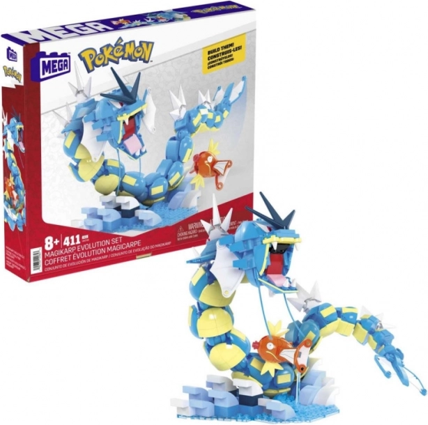 MEGA Pokémon építőkészlet – Magikarp és Gyarados evolúciója