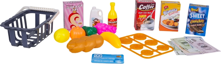 Kosár és élelmiszerek szerepjátékhoz