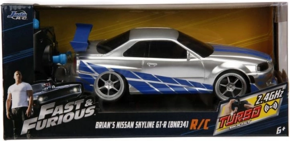 Halálos iramban RC autó Nissan Skyline GT‑R 1:24