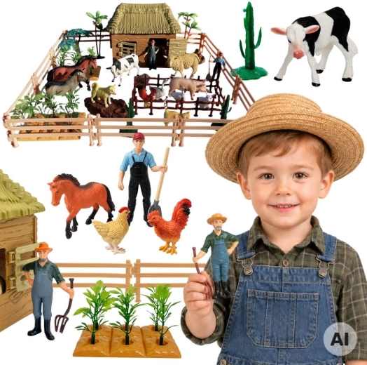 Woopie nagy állatfarm 63 darabbal