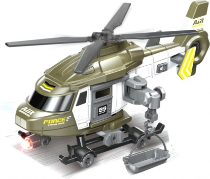 Rendőrségi helikopter lendkerekes hatásokkal